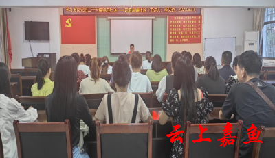 鱼岳镇茶庵社区：学习贯彻党的二十大精神