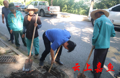 嘉鱼：全面清理雨水箅子 为城市“筋脉”畅通保驾护航