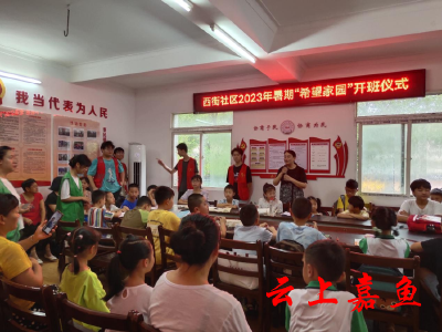 【文明嘉鱼】鱼岳镇西街社区：暑期“希望家园”开班了