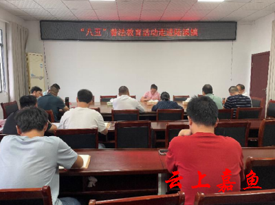 陆溪镇开展普法宣传进机关活动