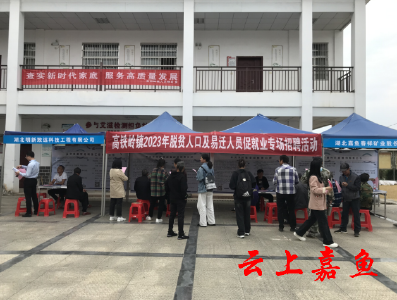 【人才服务月】高铁岭镇举办2023年脱贫人口及易迁人员促就业专场招聘会