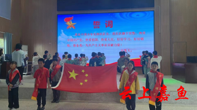 新街镇中心学校举行第二批新队员入队仪式