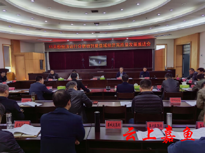 嘉鱼县11月份经济运行分析研判暨县域经济高质量发展推进会召开