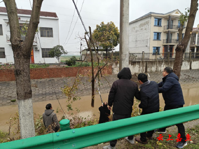 【防范应对新一轮低温雨雪冰冻天气】簰洲湾镇王家巷村：党员深入一线积极应对显担当