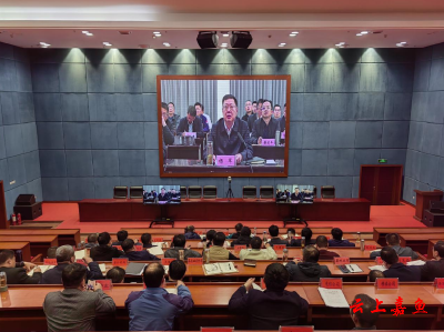 我县收视收听全市新一轮低温雨雪冰冻天气防范应对工作专题会