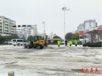 【防范应对新一轮低温雨雪冰冻天气】团结一心抗击冰雪嘉鱼县各部门积极应对低温雨雪冰冻灾害天气