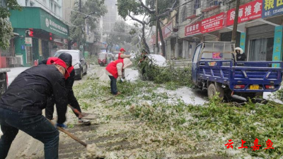 鱼岳镇西街社区：爱心守望冰雪同行