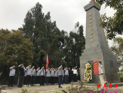 【我们的节日·精神的家园】嘉鱼经济开发区组织开展清明祭扫革命英烈活动