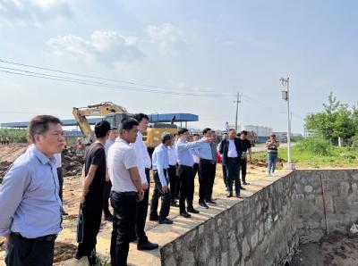 王永胡金云调研指导园区防洪排涝工程和安全生产工作