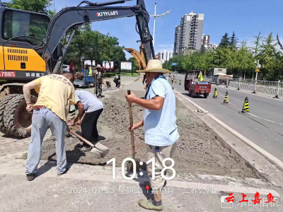 县住建局：市政维护在行动