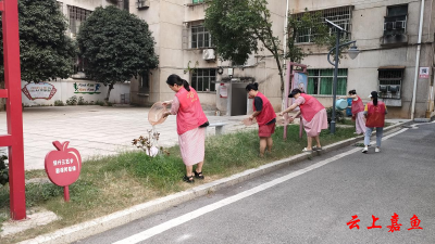 鱼岳镇南街社区开展“浇水护绿 共建美丽家园”