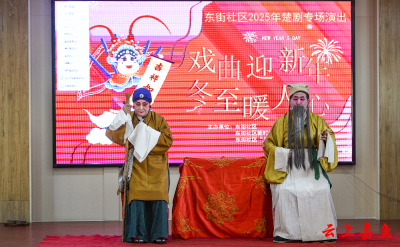 鱼岳镇东街社区开展“戏曲迎新年冬至暖人心”楚剧专场演出