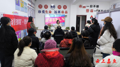 鱼岳镇北街社区：警示教育筑防线 禁毒宣传入人心