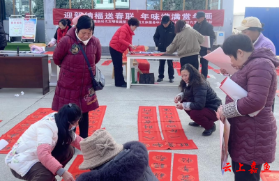 新街镇开展“迎新纳福送春联、年味满满赏年画”活动