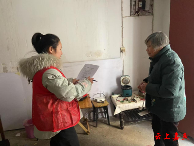 鱼岳镇南街社区开展冬季安全用电用气科普宣传活动