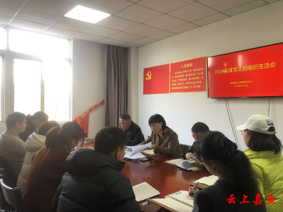 嘉鱼县机关事务服务中心党支部召开2024年度组织生活会
