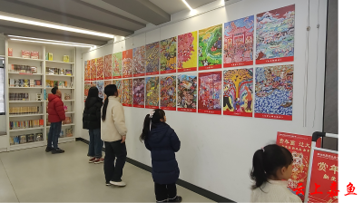 嘉鱼开展“赏年画 过大年”文明实践活动