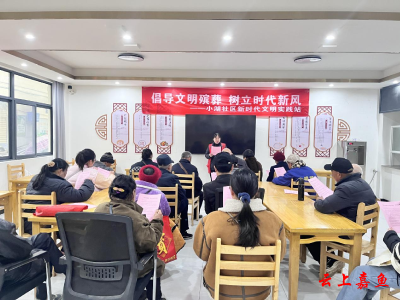 鱼岳镇小湖社区举办“倡导文明殡葬，树立时代新风”主题宣传活动