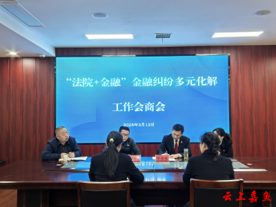 嘉鱼县法院组织召开“法院+金融”金融纠纷多元化解工作会商会
