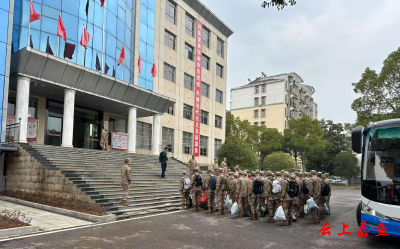 陆溪镇组织春季新兵参加役前训练