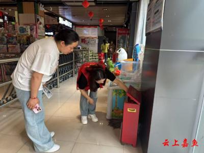 鱼岳镇茶庵社区开展节前安全生产大检查及宣传活动