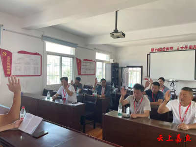 鱼岳镇人大第一代表小组选举新一届人大代表议事厅成员