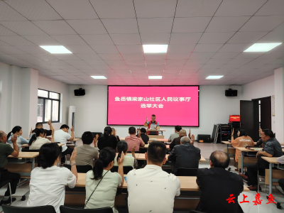 鱼岳镇梁家山社区举行人民议事厅选举大会