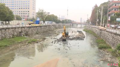 东阁景观桥拦水闸工程开工建设 