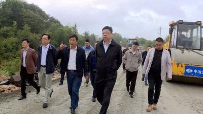 熊亚平调研大溪旅游公路和九井峰茶园建设