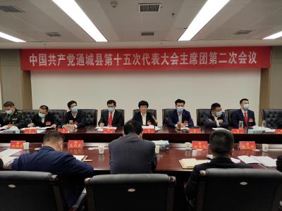 【聚焦党代会】中国共产党通城县第十五次代表大会举行主席团第二次会议
