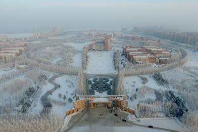 【雪落象牙塔】东北石油大学：碧玉琼瑶冬日雪