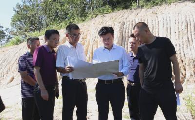 杨修伟现场勘察项目规划用地和建设情况