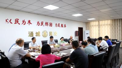 汤会礼调研指导民政工作