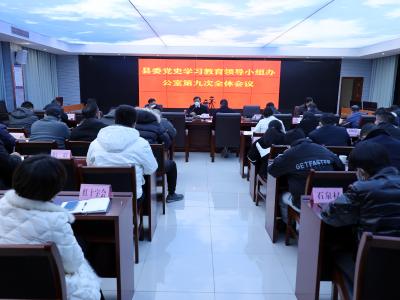 通城县委党史学习教育领导小组办公室第九次全体工作会议召开