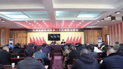 视频-通城县交通运输系统召开党的二十大精神宣讲会 