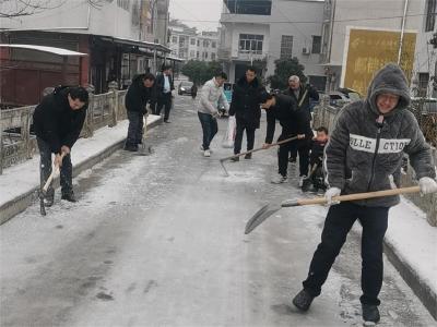 通城县关刀镇：无职党员先锋行 铲雪除冰畅通行
