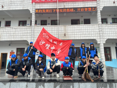 通城县沙堆中学开展“学雷锋”志愿服务