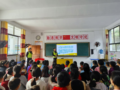 通城县大坪乡达丰小学：交通安全进校园 平安行伴成长