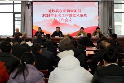 【落实全县三级干部大会精神】通城县水利和湖泊局召开2025年水利工作暨党风廉政建设工作会