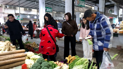 通城：春菜抢“鲜”上市 市民争“尝”春意