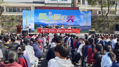 通城县大坪乡杨部中学举办结核病防治知识宣讲活动