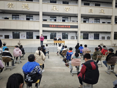 通城县马港完小开展“知法守法，与法同行”法治教育讲座