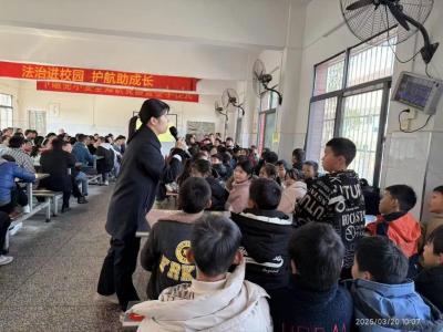 通城县大坪乡下畈完小：法治进校园，护航助成长
