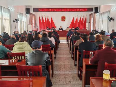 通城县马港镇传达学习县委主要领导调研马港讲话精神