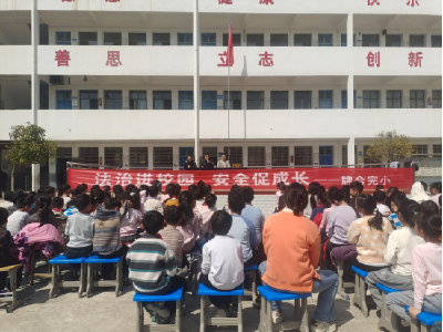通城县石南镇牌合完小：法治进校园 安全促成长