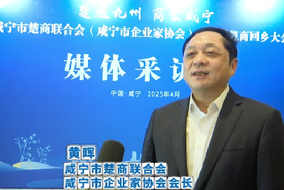 咸宁市楚商联合会成立！会长黄晖接受访谈