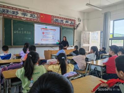 通城县大坪乡下畈完小开展“全民国家安全教育日”主题班会