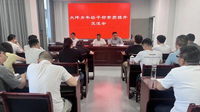 【干部素质提升年】通城县大坪乡召开年轻干部素质提升交流会