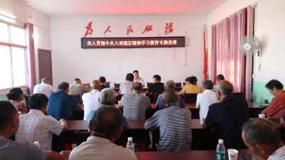 通城县领导到学习教育联系点讲授专题党课