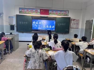 通城县麦市镇黄龙完小开展禁毒宣传教育活动